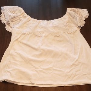 A New Day White Lace Shirt